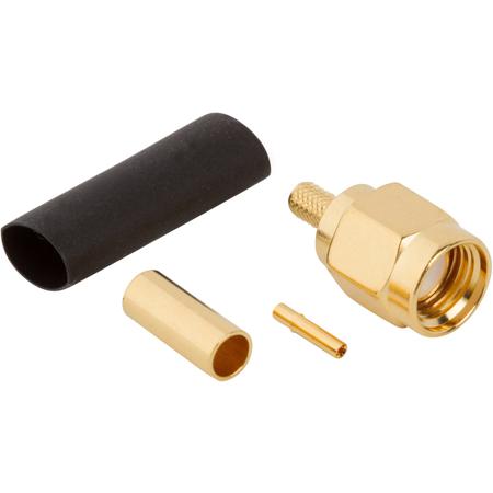 132114RP Amphenol RF  Series, Plug Cable Mount SMA Connector, 50Ω, Crimp Termination, Straight Body