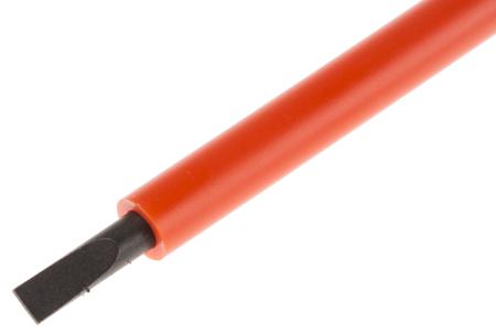 RS_911-1092 ITL Insulated Tools Ltd Flat Standard Screwdriver 3 x 0.5 mm Tip, VDE 1000V Approved