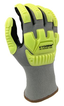 00-898-taille-8 KYORENE 00-898 Grey, Yellow Polyacrylic Abrasion Resistant, Cut Resistant, Puncture Resistant, Tear Resistant Gloves,