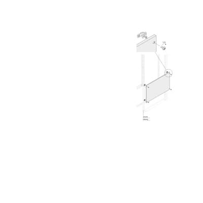 1STQ007480A0000 ABB PPFB Series RAL 7035 Light Grey Pickled Steel Sheet Blind Panel, 535mm H, 190mm W, 10mm L, for Use with PPFB2060