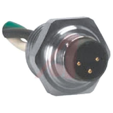 BSF-34-0-5-14-5-NPT Turck BSF Series, 3 Pole Panel Mount Connector Socket, IP67, Male Contacts, Threaded Mating