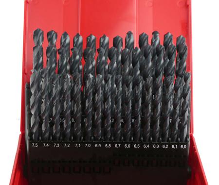 A190-203 Dormer A190 203, HSS 6mm to 10mm, 41 Piece Jobber Drill Set