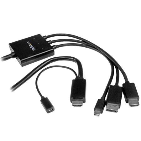DPMDPHD2HD StarTech.com DisplayPort, Mini DisplayPort to HDMI Adapter, 2m - 4K