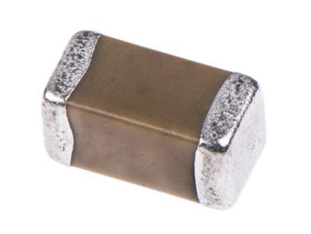 GRM31CR61E226KE15L Murata 22μF Multilayer Ceramic Capacitor MLCC 25 V dc ±10% X5R Dielectric 1206 Surface Mount Max. Op. Temp. +85°C