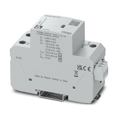 1380657 Phoenix Contact, FLT-MB Surge Arrester 264 V ac Maximum Voltage Rating 50kA Maximum Surge Current Surge Arrester