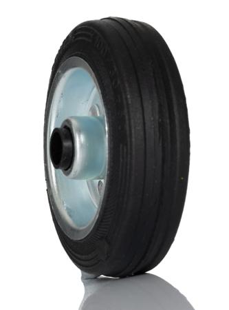DVR100x30---12 Tente Black Rubber Castor Wheels DVR100x30-Ø12, 70kg