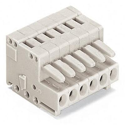 734-102-1 WAGO, 3.5mm Pitch, 734, 2 Way, , Pluggable Terminal Block, Feed Through Plug, Cable Mount, Cage Clamp Termination,