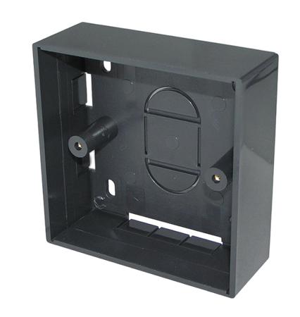 3L45Bk TUK Limited 3L Black, White High Gloss ABS Back Box, Surface Mount Mount, 1 Gangs 86 mm 86 mm 45 mm