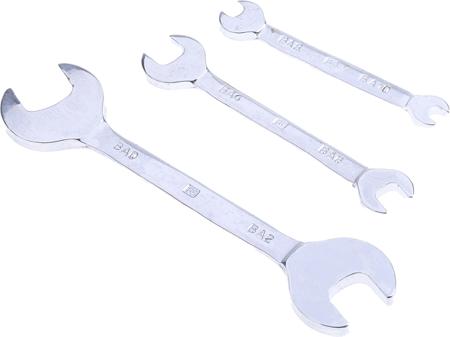 449-9555 RS Pro 3 Pieces Chrome Vanadium Steel Open Ended Spanner Set