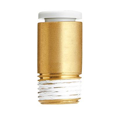 KQ2S10-04NS SMC KQ2 Series Straight Fitting, 10 mm to R 1/2 Male, Threaded-to-Tube Connection Style,