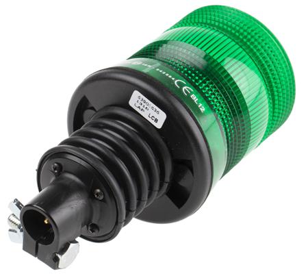 907-6015 LED, Flashing Beacon LCB Series, Green, Flexi DIN Rail, 10 → 30 V dc