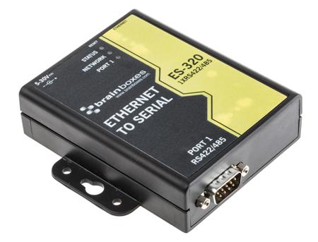 ES-320 Brainboxes Serial Device Server, 1 Ethernet Port, 1 Serial Port, RS422, RS485 Interface, 1Mbit/s Baud Rate
