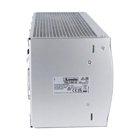 PSL396024 Lovato PSL DIN Rail Power Supply, 500V ac ac Input, 24V dc Output, 40A Output