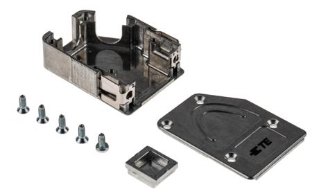 1-2308319-1 TE Connectivity Zinc Angled D Sub Backshell, 9, 15 Way