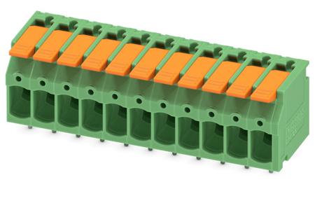 1190308 Phoenix Contact PCB Terminal Block, 11-Contact, 5mm Pitch, Through Hole Mount, 1-Row