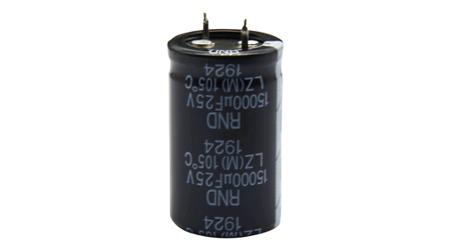 RND-150KLZ100M332O40Y RND 3300μF Aluminium Electrolytic Capacitor 100V dc, Snap-In - RND 150KLZ100M332O40Y