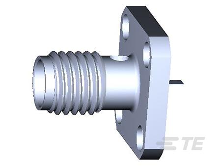 1052934-1 TE Connectivity 10529 Series, Jack Panel Mount SMA Connector, 50Ω, Solder Termination, Straight Body