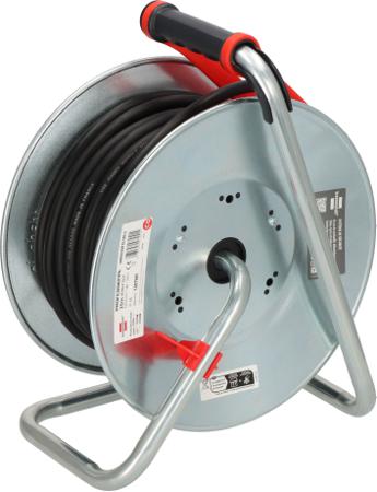 1207941 brennenstuhl 25m 4 Socket Type E - French Cable Reel Open Reel, 230 V, IP44