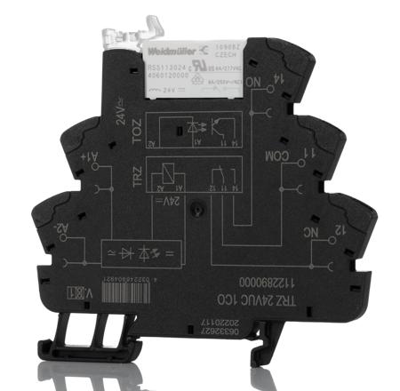 1122890000 Weidmuller TRZ Series Interface Relay, DIN Rail Mount, 24V Coil, SPDT, 1-Pole