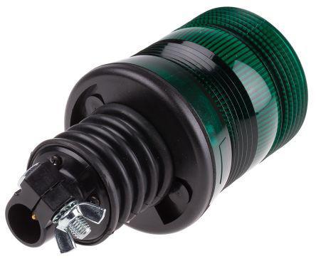236-060 Xenon, Flashing Beacon, Green, Flexi DIN, 10 → 30 V dc