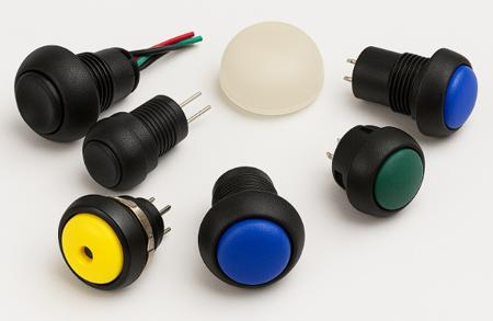 phbtsw-15 E-Pro Robust Push Button Switch 4 Pole 20A 500V AC IP67 Flush Red Actuator