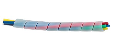 hps-ps0708wh E-Pro White Panel Spiral  7mm ID 8mm OD Flexible Helical Cable Wrap with Slit