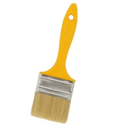 ptbr-pcb145w E-Pro Durable Plastic Ergonomic Handle Corner Flat Paint Brush 2.5 Inches 14.5 cm Wide Solvent Resistant Easy Clean Non Angled