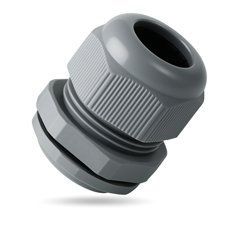 psc-g42gry E-Pro Grey Nylon Cable Gland PG-42 Thread 32mm to 38mm Cable Diameter