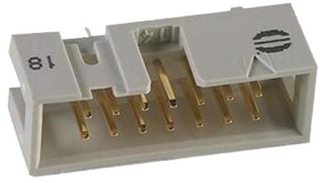 09185147324 HARTING SEK 18 Series Straight Through Hole PCB Header, 14 Contact(s), 2.54 mm Pitch, 2 Row, Shrouded