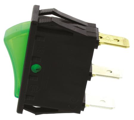 SX8111681E000000 Molveno Illuminated SPST, On-Off Rocker Switch Panel