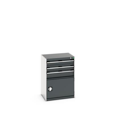 40011048.19V Bott 3 Cabinet, Steel, 900mm x 650mm x 525mm, Anthracite Grey, Light Grey