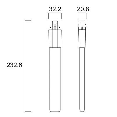 30221 Sylvania ToLEDo Lynx G23 LED Bulbs 6 W(11W), 4000K, Cool White, U Bend shape