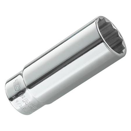 R-3-8EL Facom 3/8in Socket With 1/4 in Drive , Length 50 mm