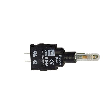 ZB6EB1A Schneider Electric, Harmony, PCB White LED Pilot Light Complete, Dome, 24V