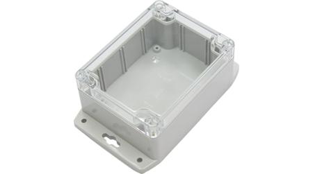 RND-455-01071 RND RND 455 Series Light Grey Polycarbonate General Purpose Enclosure, IP67, Light Grey Lid, 90x115x55mm
