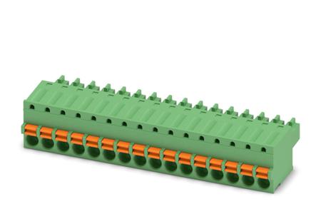 1851180 Phoenix Contact, 3.81mm Pitch, FK-MCP 1.5/16-ST-3.81, 16 Way, , Pluggable Terminal Block, Plug, Cable Mount, Spring