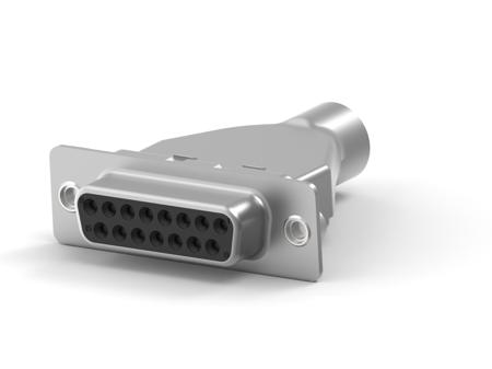 5787908-1 TE Connectivity AMPLIMITE 15 Way Cable D-sub Connector Receptacle, 2.74mm Pitch, with Cable Mount