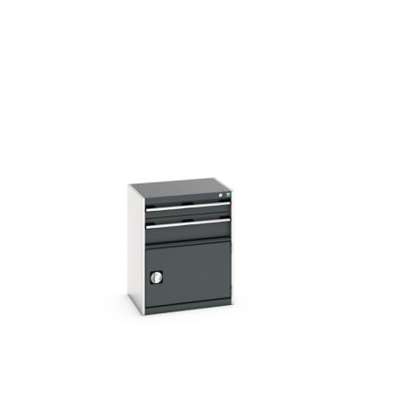 40011044.19V Bott 2 Cabinet, Steel, 800mm x 650mm x 525mm, Anthracite Grey, Light Grey