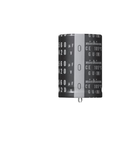 LGU2G121MELZ Nichicon 120μF Aluminium Electrolytic Aluminium Electrolytic Capacitor 400V dc, Snap-In -