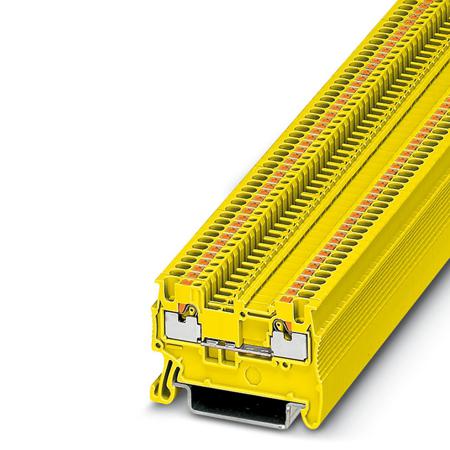 3208130 Phoenix Contact  PT 1 Series Yellow, 0.14 → 1.5mm², Push In Termination, ATEX, IECEx