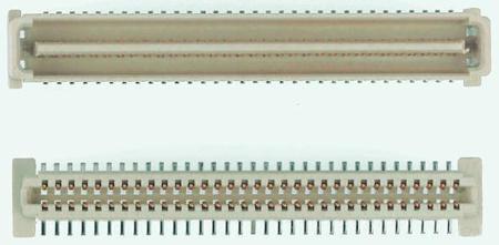 71436-2464 Molex PMC Mezzanine Series, Series Number 71436, 1mm Pitch 64 Way 2 Row Shrouded Straight PCB Header, Surface Mount