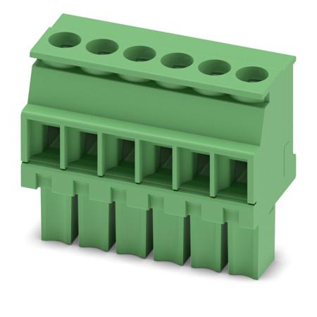 1862894 Phoenix Contact, 3.5mm Pitch, MCVW 1.5/ 6-ST-3.5, 6 Way, , Pluggable Terminal Block, Plug, Cable Mount, Screw