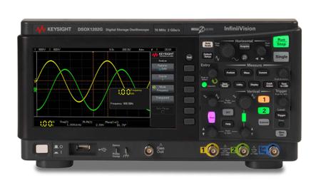 DSOX1202G Keysight Technologies  InfiniiVision 1000 X Series, 70MHz Bench Oscilloscope, 2 Analogue Channels
