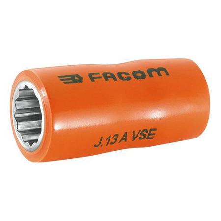 J-13AVSE Facom 13mm Socket With 3/8 in Drive , Length 46 mm