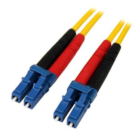 SMFIBLCLC10 StarTech.com LC to LC Duplex Single Mode OS1 Fibre Optic Cable, 9/125μm, Yellow, 10m