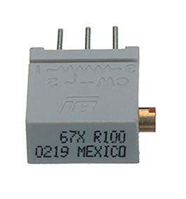 67XR1KLF 1kΩ, Through Hole Trimmer Potentiometer 0.5W Side Adjust TT ElectronicsBI, 67