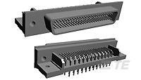 749084-9 TE Connectivity 74908 100 Way Right Angle Board Mount D-sub Connector Plug, 1.27mm Pitch, with 4-40 UNC, Threaded Insert