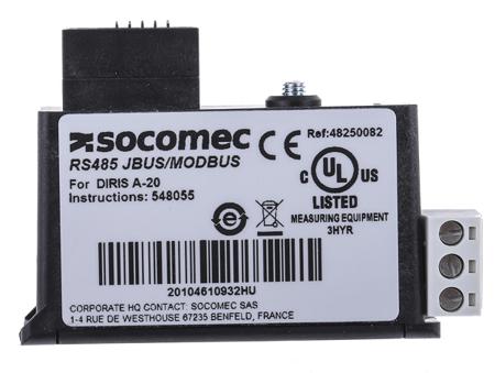 4825 0082 Socomec PLC Expansion Module For Use With DIRIS A20