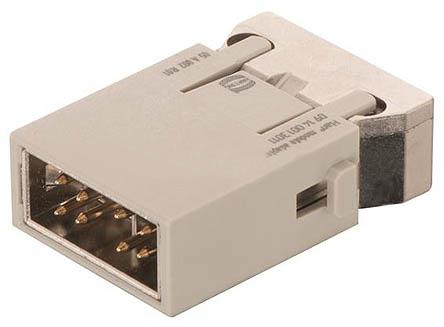 09140083021 HARTING Heavy Duty Power Connector Module, 10A, Male, Han-Modular Series, 4 Contacts