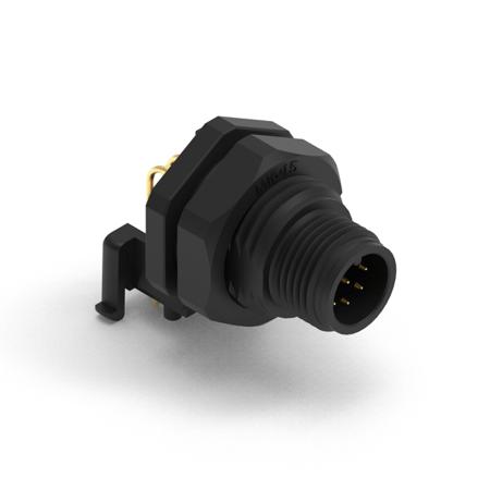 643230100408 Industrial Circular Connectors, 8 Contacts, Panel Mount, M12 Connector, Plug, Male, IP68, WR-CIRC Series